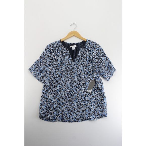 Nordstrom Tops - NWT Nordstrom Signature 100% silk floral blouse womens XS cottagecore peasant‎